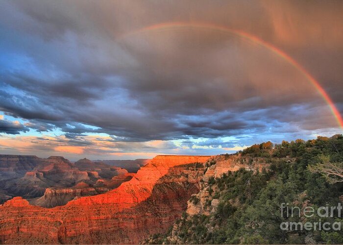 Mather Point Greeting Card featuring the photograph Lucky Charms At Grand Canyon by Adam Jewell