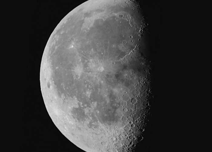 Astrophotography Greeting Card featuring the photograph Luna's Beauty II. by Chris Kusik
