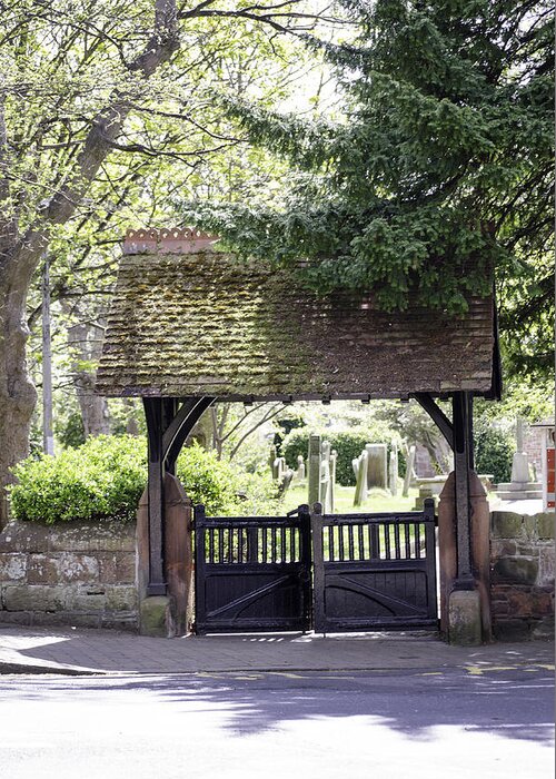 Gate Greeting Card featuring the photograph LychGate by Spikey Mouse Photography