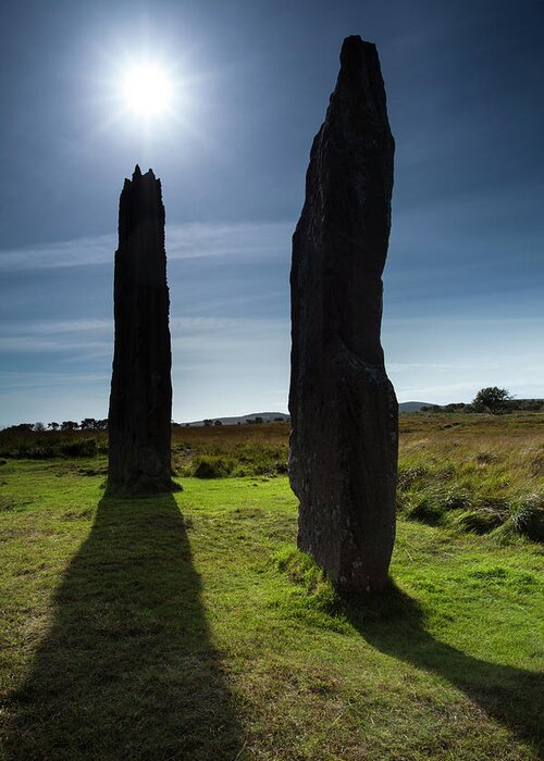 Prehistoric Era Greeting Card featuring the photograph Machrie Moor Stone Circle, Isle Of by Jason Friend Photography Ltd