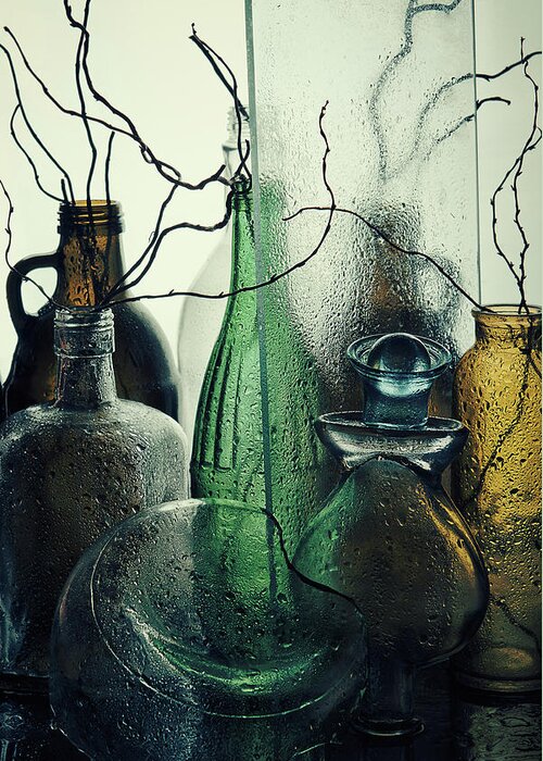 Bottles Greeting Card featuring the photograph Madame by Golubeva Nataly