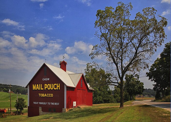 Indiana Greeting Card featuring the photograph Mail Pouch Barn by Wendell Thompson