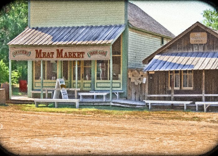 Wichita Greeting Card featuring the photograph Main Street Meat Market by Barbara Dean