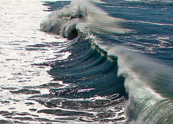 Wave Greeting Card featuring the photograph Make and Break by John Babis