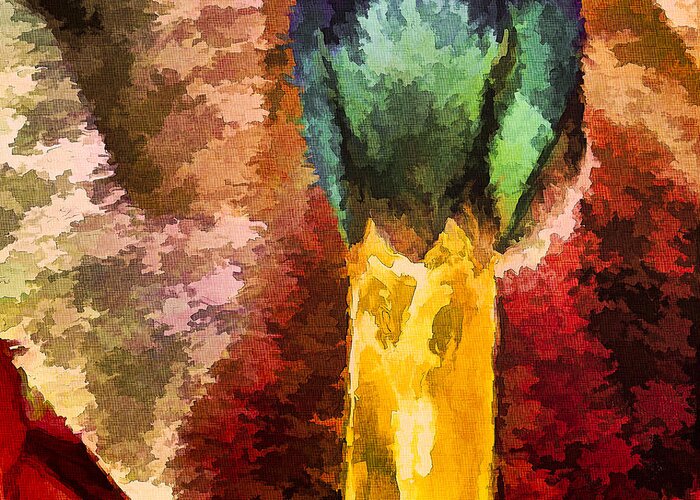Abstract Greeting Card featuring the photograph Mallard Patterns by Don Vine