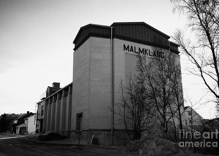 Malmklang Greeting Card featuring the photograph Malmklang Cultural Centre Kirkenes Finnmark Norway Europe by Joe Fox