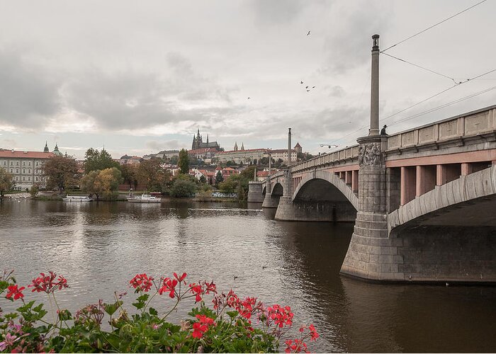 Europe Greeting Card featuring the photograph Manesuv Bridge by Sergey Simanovsky