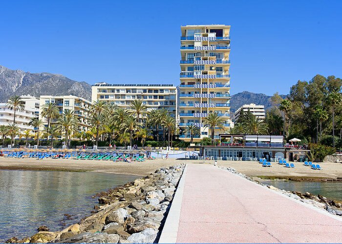 Marbella Greeting Card featuring the photograph Marbella Resort in Spain by Artur Bogacki