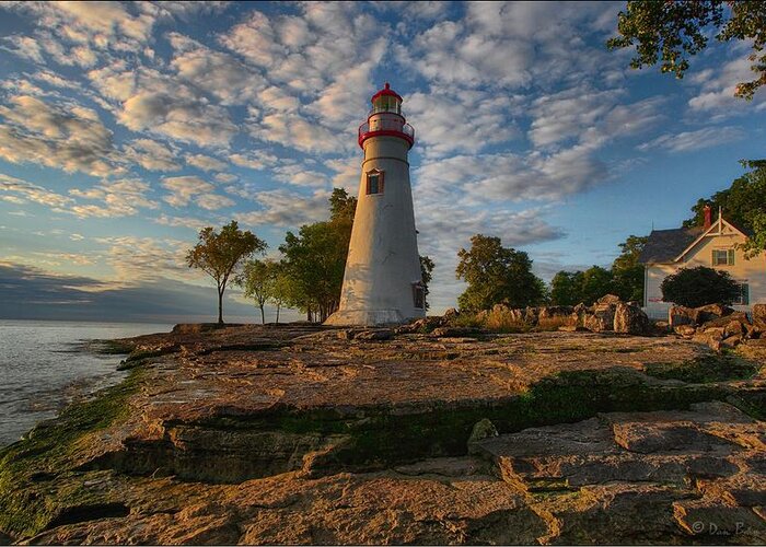 Marblehead Lighthouse Greeting Card featuring the photograph Marblehead Lighthouse by Daniel Behm