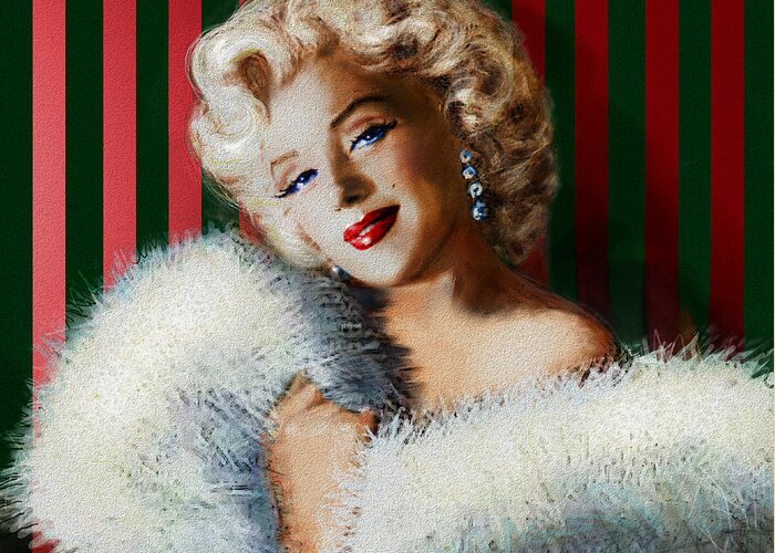 Theo Danella Greeting Card featuring the painting Marilyn 126 d 3 by Theo Danella