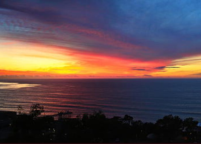 La Jolla Greeting Card featuring the photograph Marmalade Skies by Russ Harris