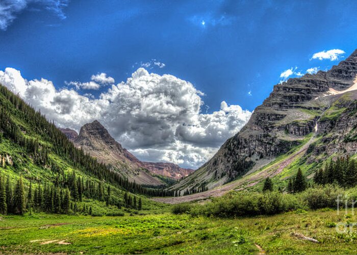 Maroon Bells Greeting Card featuring the photograph Maroon Bells by Franz Zarda
