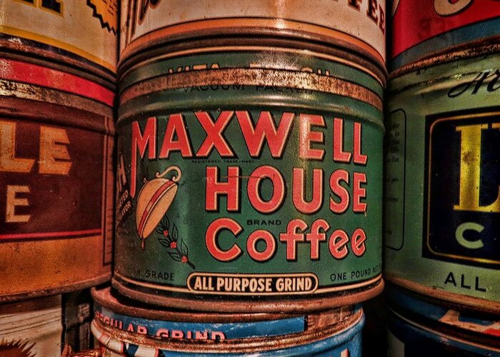 Vintage Greeting Card featuring the photograph Maxwell House by Devina Browning