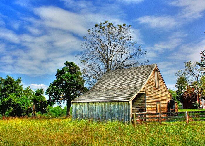 mclean House Greeting Card featuring the photograph McLean House Barn 1 by Dan Stone