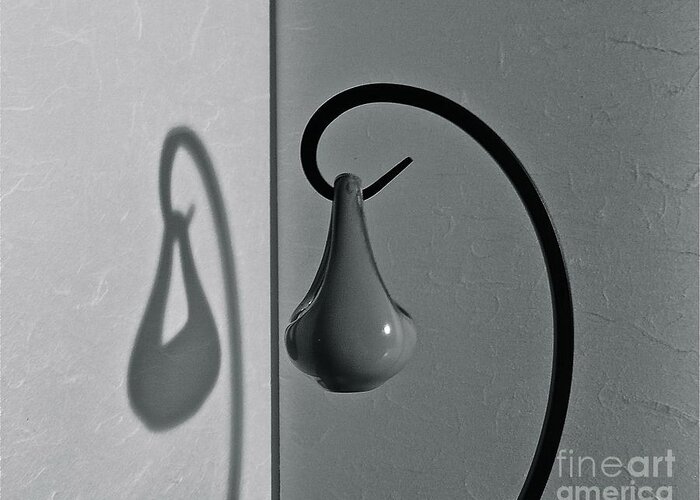Lamp Greeting Card featuring the photograph Me and My Shadow by Linda Bianic