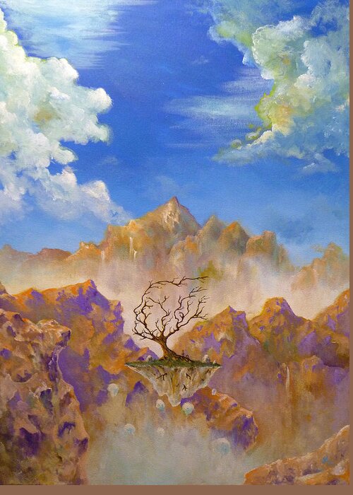 Mountains Greeting Card featuring the painting Meditation by James Andrews