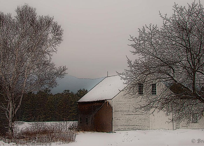 Barn Doors Greeting Card featuring the photograph Melvin Village Barn by Brenda Jacobs