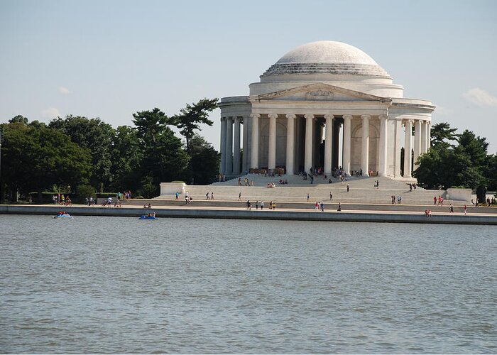 Declaration Of Independence Greeting Card featuring the photograph Memorial by the Water by Kenny Glover