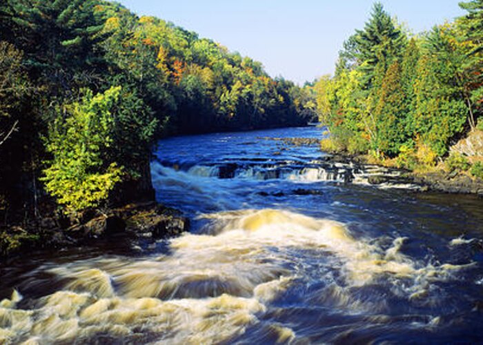 Photography Greeting Card featuring the photograph Menominee River At Piers Gorge, Upper by Panoramic Images