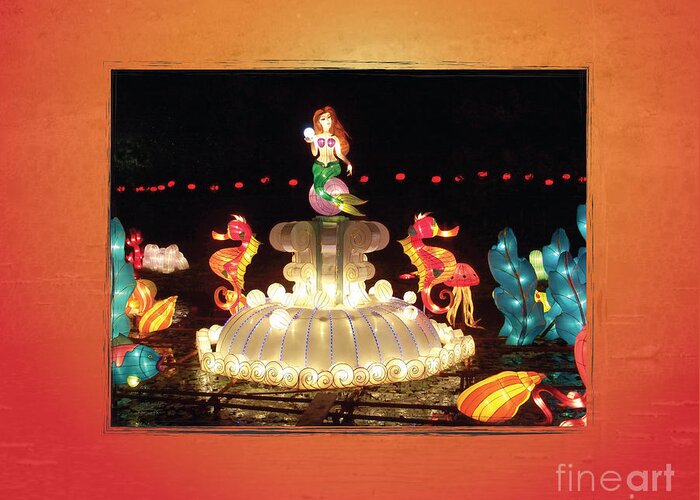 Chinese Lantern Festival Greeting Card featuring the photograph Mermaid by Cheryl McClure