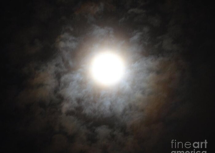 Mesmerizing Moonlight Greeting Card featuring the photograph Mesmerizing Moonlight by Maria Urso