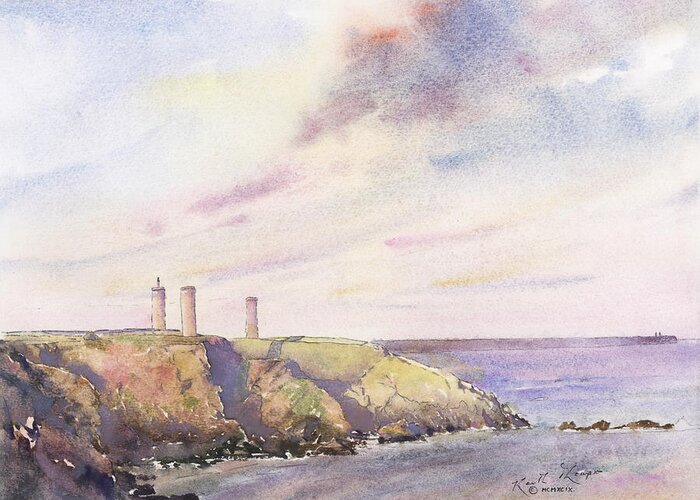 Keith Thompson Greeting Card featuring the painting Metal Mam Tramore County Waterford by Keith Thompson