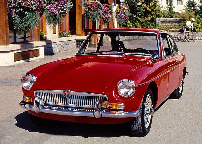 Mg Greeting Card featuring the photograph MGB in Whistler by Christopher McKenzie