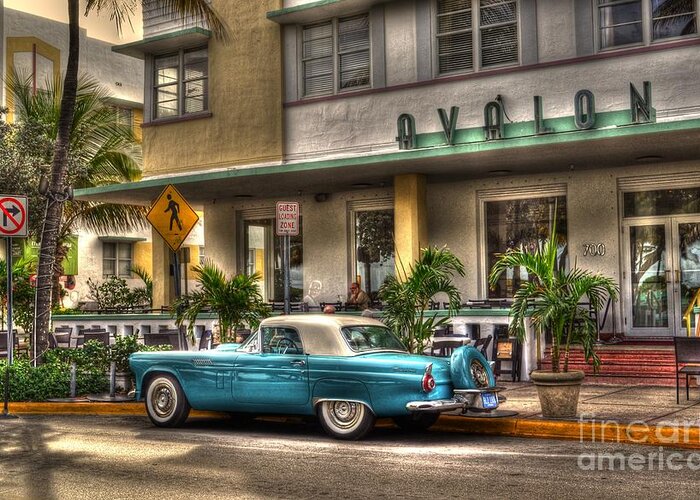 Miami Beach Greeting Card featuring the photograph Miami Beach Art Deco 1 by Timothy Lowry