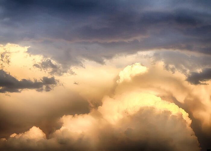 Sunset Greeting Card featuring the photograph Michael Angelo Cloudscape by James BO Insogna