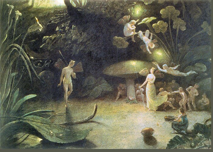 Francis Danby Greeting Card featuring the photograph Midsummer's Night Dream by Francis Danby