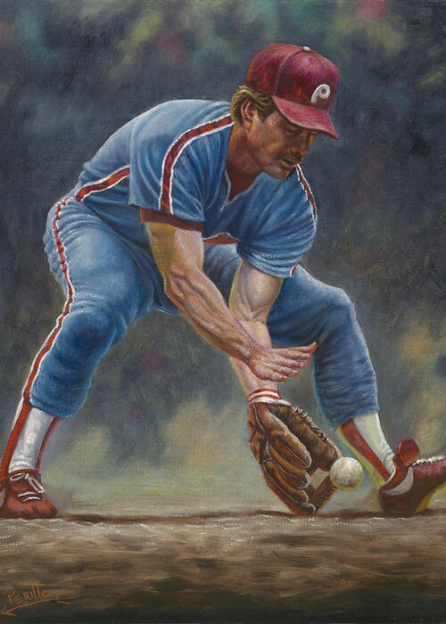Mike Schmidt Greeting Card by Gregory Perillo