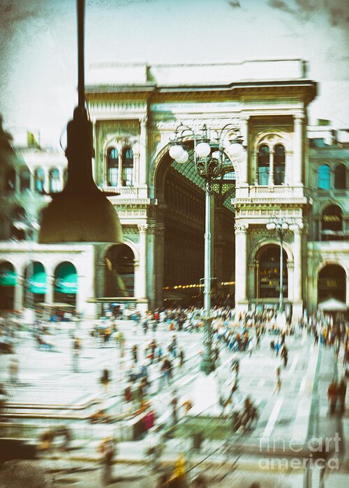 Animated Greeting Card featuring the photograph Milan gallery by Silvia Ganora