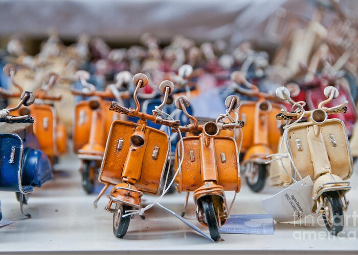 Naples Greeting Card featuring the photograph Mini Scooters by Marion Galt