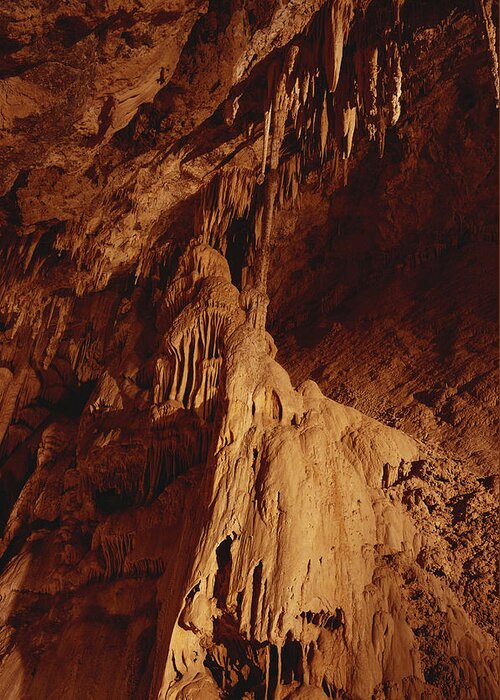 Calcium Carbonate Greeting Card featuring the photograph Mitchell Caverns by Richard W Brooks