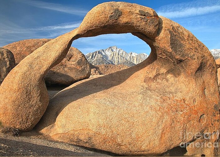 Mobius Arch Greeting Card featuring the photograph Mobius Tea Kettle by Adam Jewell