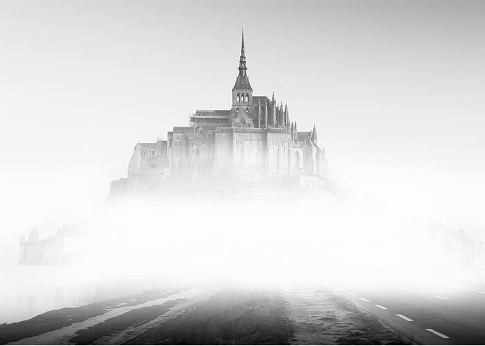 Mont Saint-michel Greeting Card featuring the photograph Mont Saint-Michel by Sebastian Musial