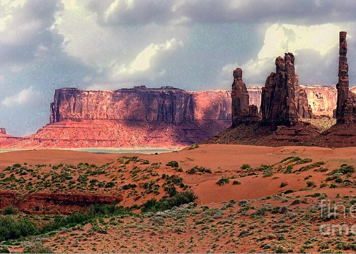 Monument Valley Greeting Card featuring the photograph Monument Valley #11 by Tom Griffithe