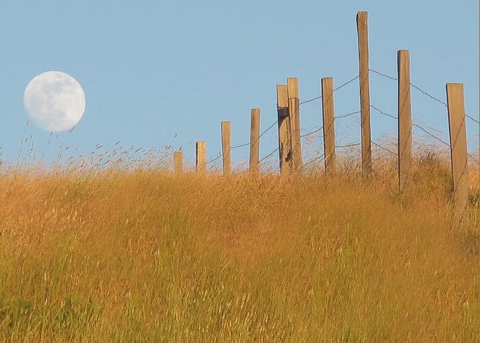 Moon Greeting Card featuring the photograph Moonrise in Big Sur by Derek Dean