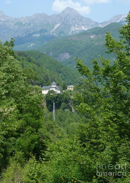 Moraca Monastery Greeting Card featuring the photograph Moraca Monastery - Montenegro by Phil Banks