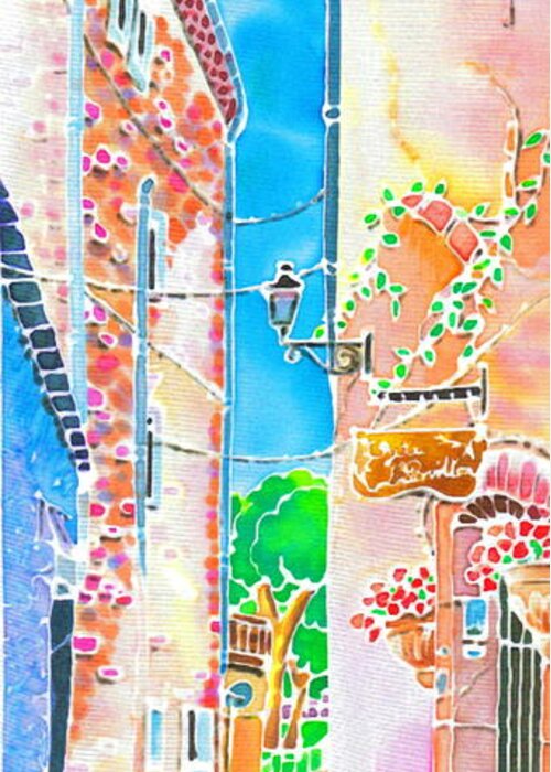 France Greeting Card featuring the painting Morning air by Hisayo OHTA