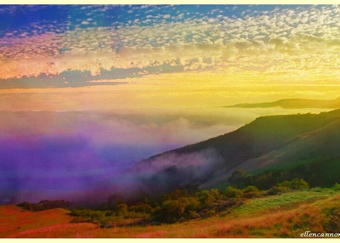 Dawn Sky Greeting Card featuring the photograph Morning has Broken by Ellen Cannon