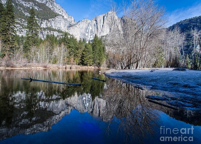 Landscape Greeting Card featuring the photograph Morning reflections by Charles Garcia