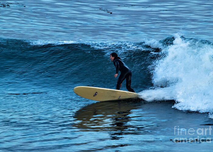 Surf Greeting Card featuring the photograph Morning Ride by Paul Gillham