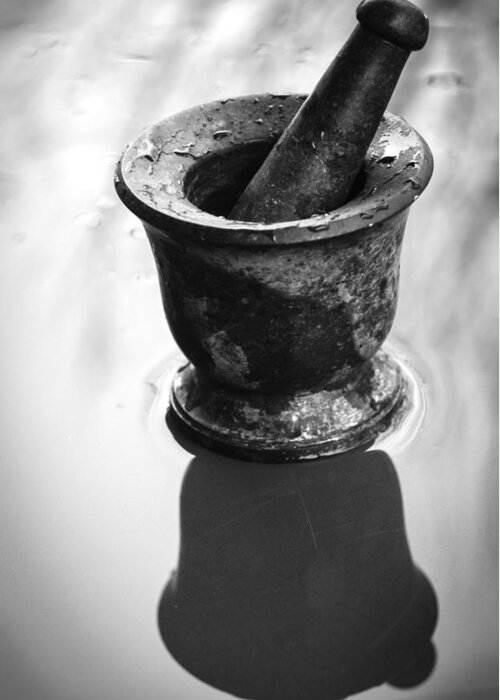 Mortar And Pestle Greeting Card featuring the photograph Mortar and Pestle by Thomas Young