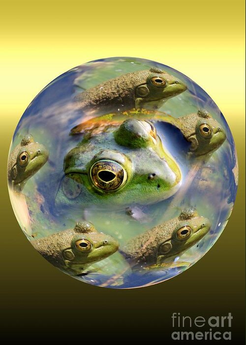 Frogs Greeting Card featuring the photograph Mother of all Frogs by Rick Rauzi