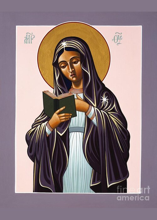 Mother Of The Incarnate Word Greeting Card featuring the painting Mother of the Incarnate Word 071 by William Hart McNichols