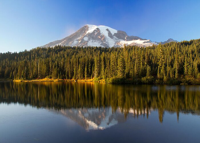 Scenics Greeting Card featuring the photograph Mount Rainier by Mark K. Daly