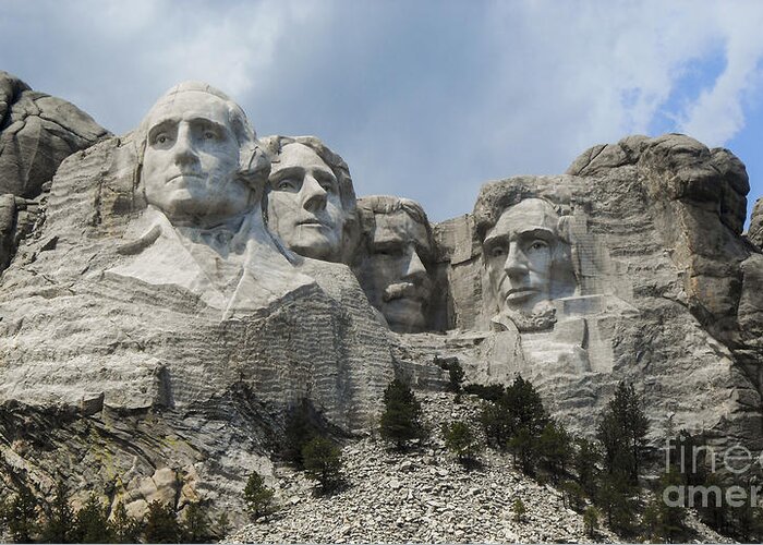 Mount Rushmore Greeting Card featuring the photograph Mount Rushmore by Elizabeth M