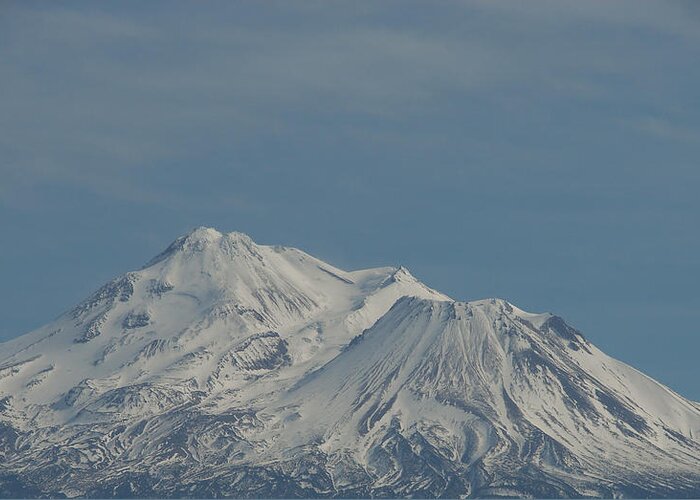 Mountains Greeting Card featuring the photograph Mount Shasta by Carl Moore