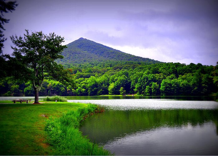 Nature Mountain Lake Landscape Reflection Greeting Card featuring the photograph Mountain Reflection by Gail Butler